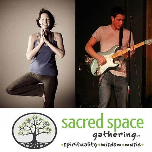 Natasha Korshak with Stephen Pedone Natasha Korshak at Sacred Space
